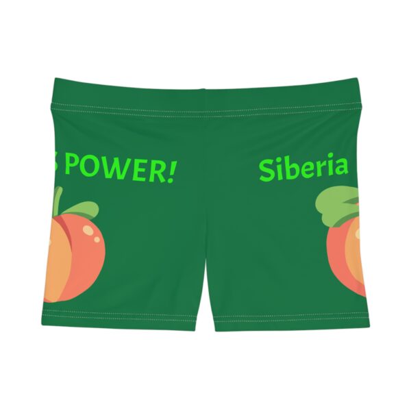 Siberia Is Power! Women's Peach Graphic Shorts