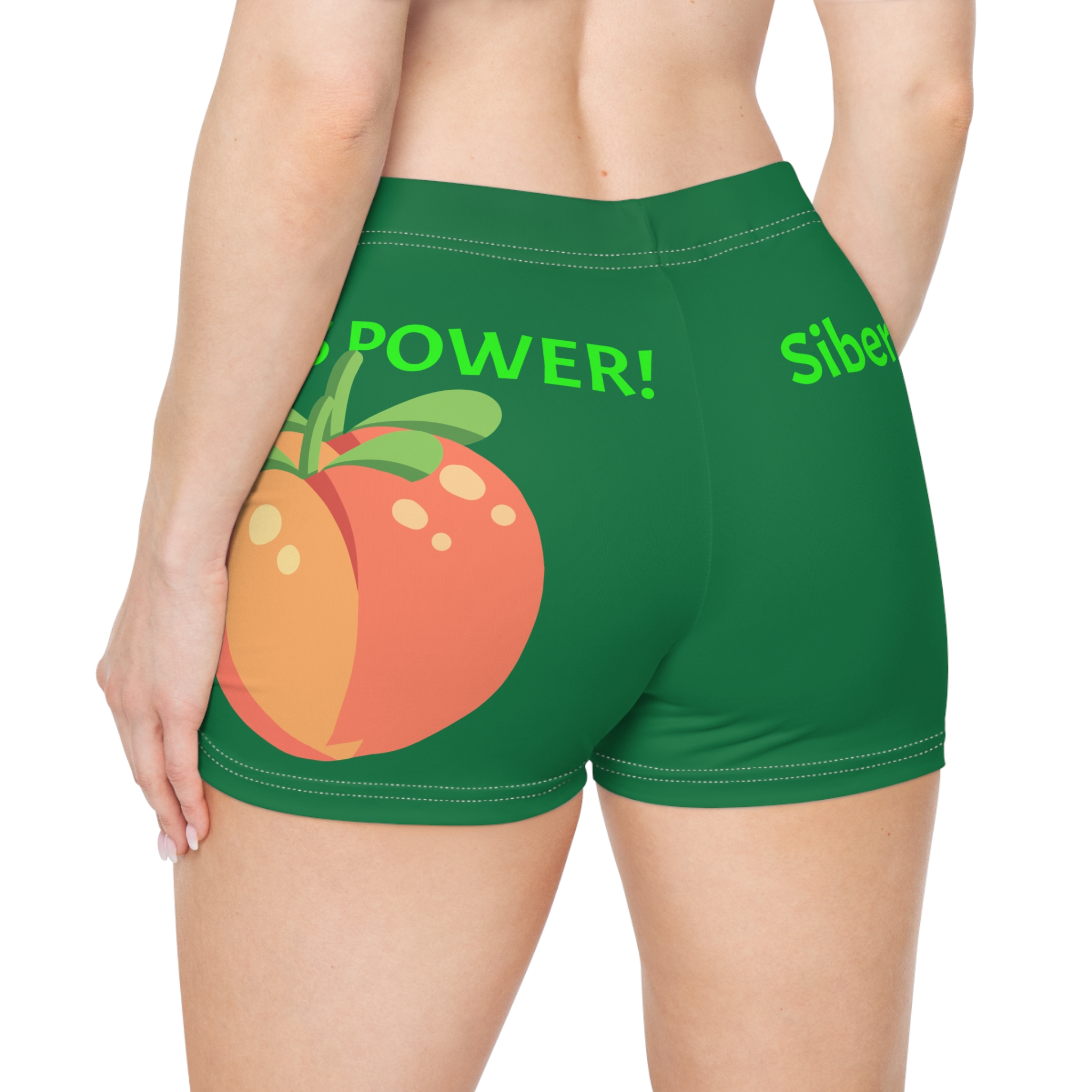 Siberia Is Power! Women's Peach Graphic Shorts — изображение 4