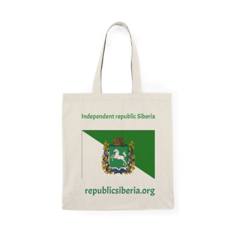 Independent Republic Siberia Tote Bag — Flag & QR Code Eco Cotton Tote