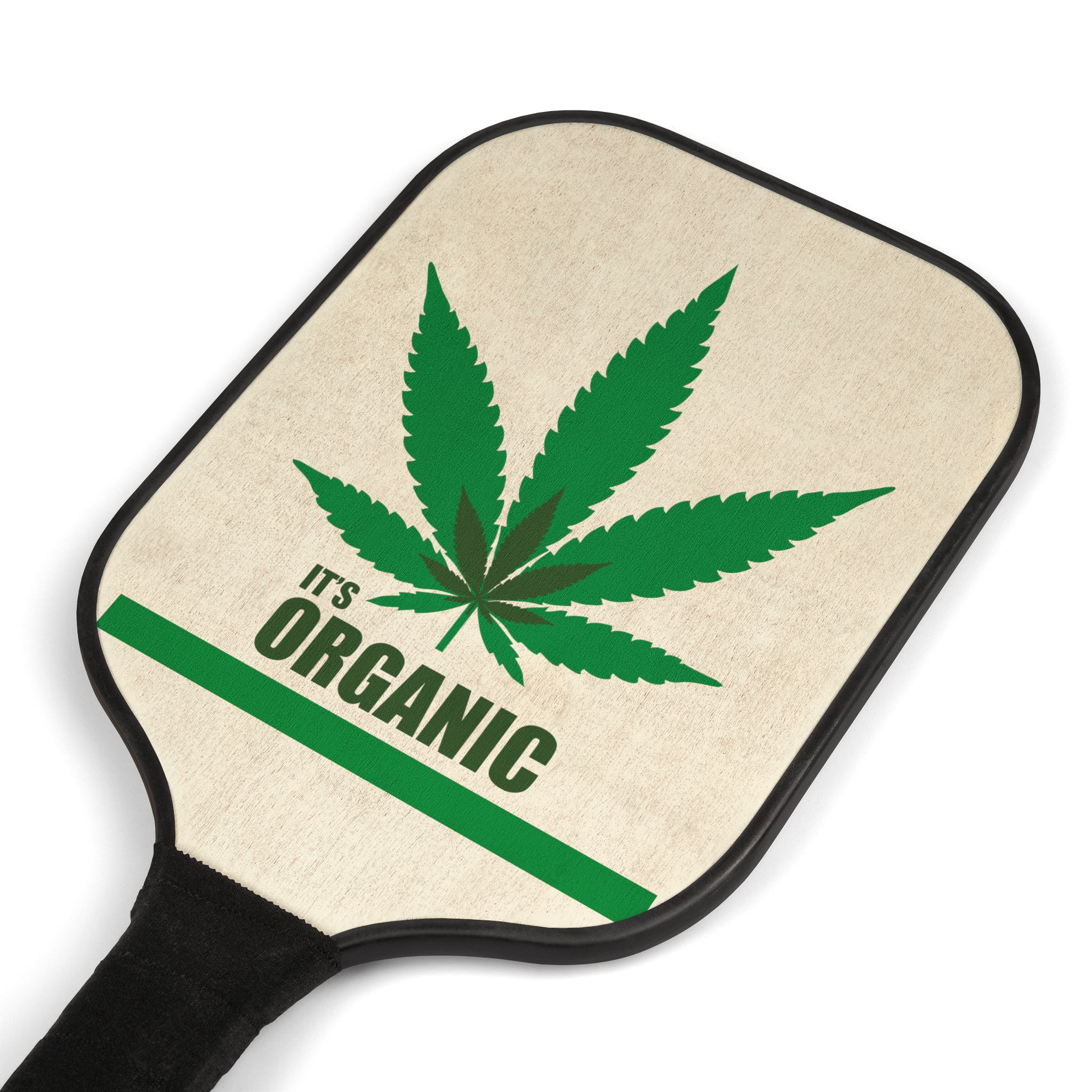 Pickleball Paddle Set – “It’s Organic” Cannabis Leaf Design — изображение 3