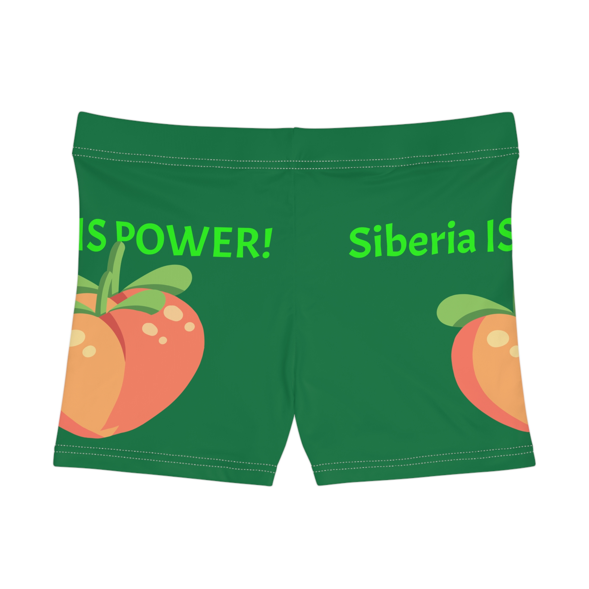 Siberia Is Power! Women's Peach Graphic Shorts — изображение 2