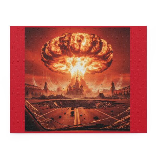 Nuclear Mushroom Cloud Jigsaw Puzzle — Apocalyptic 120/252/500-Piece Collectible