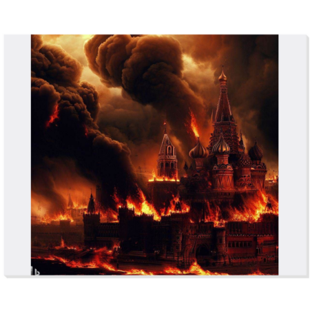 Acrylic Prints BURN BURN BURN MOSCOW