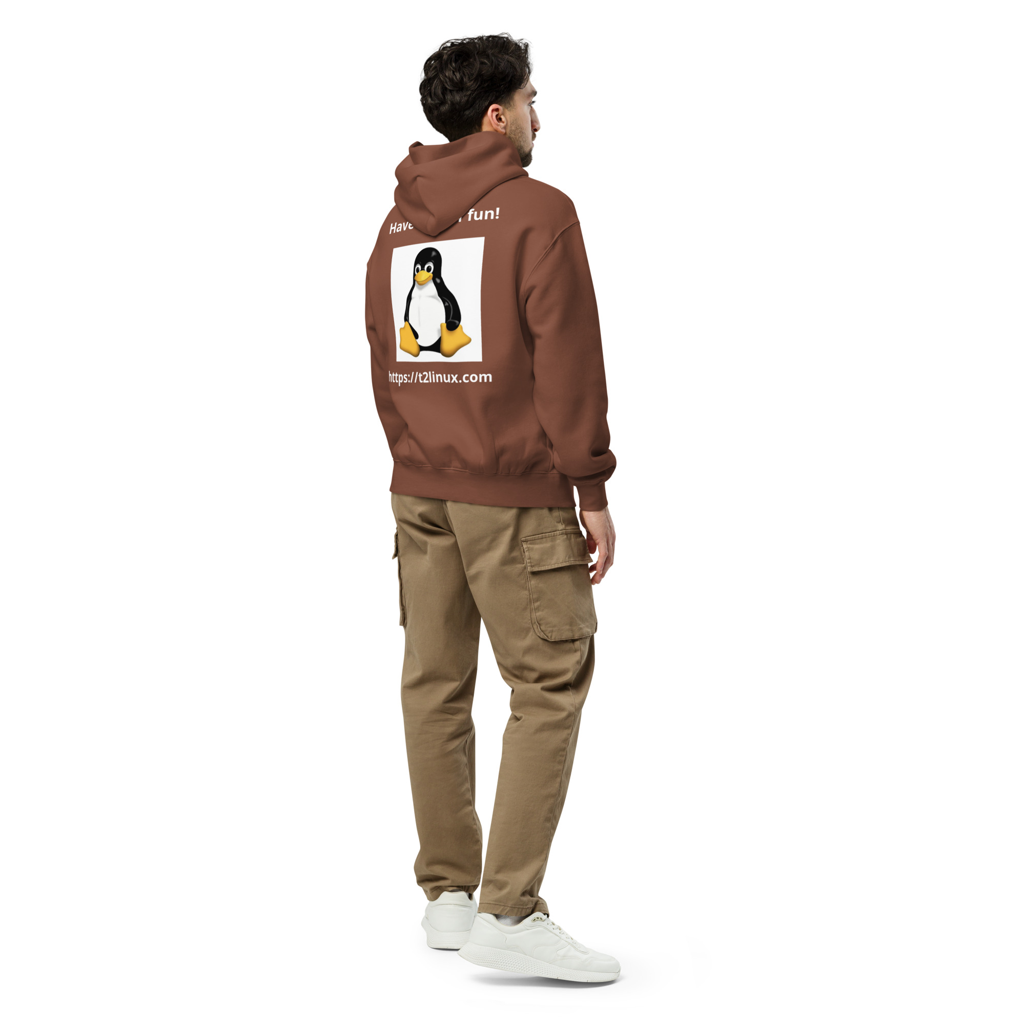 Unisex oversized hoodie T2 Linux Fan — изображение 12