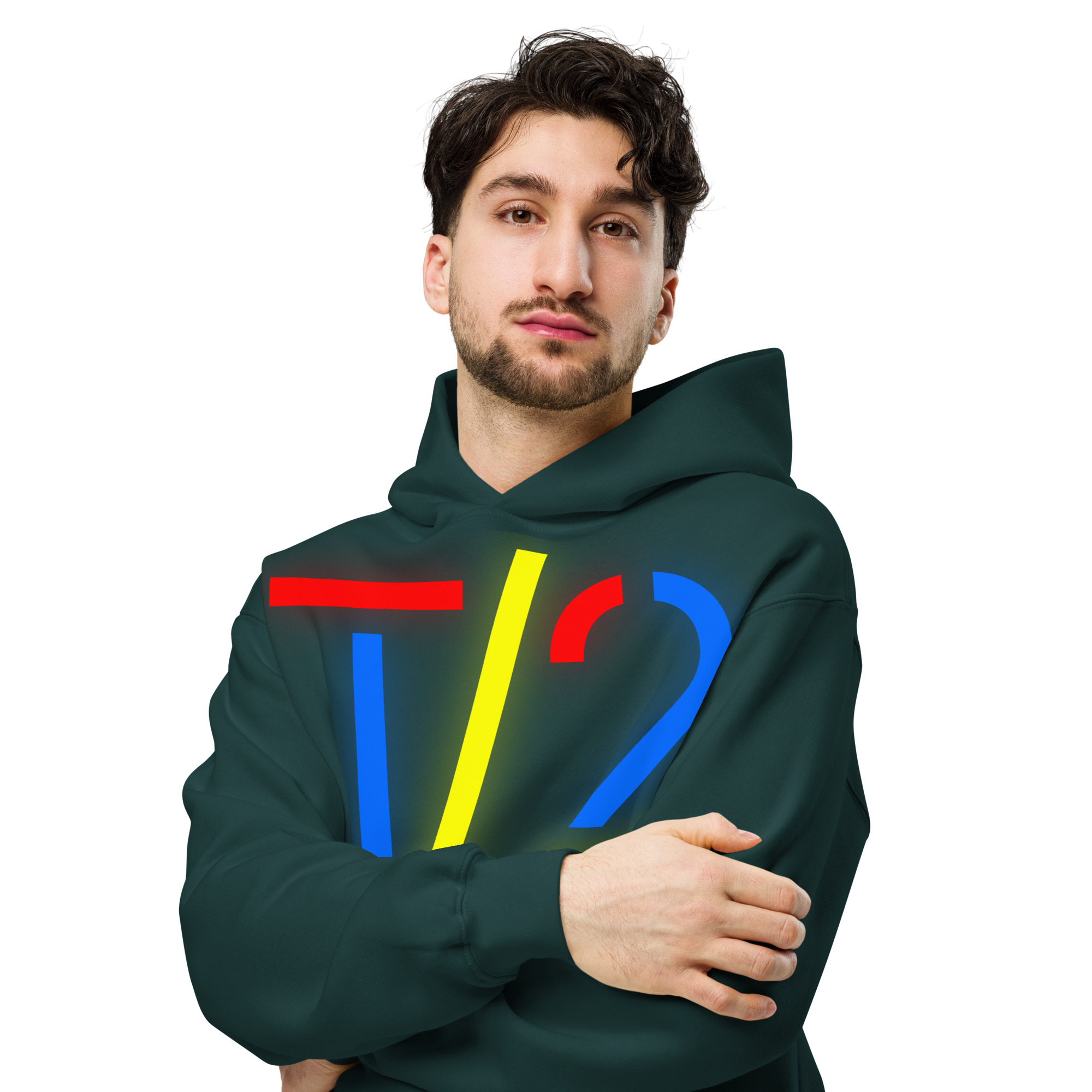 Unisex oversized hoodie T2 Linux Fan — изображение 4
